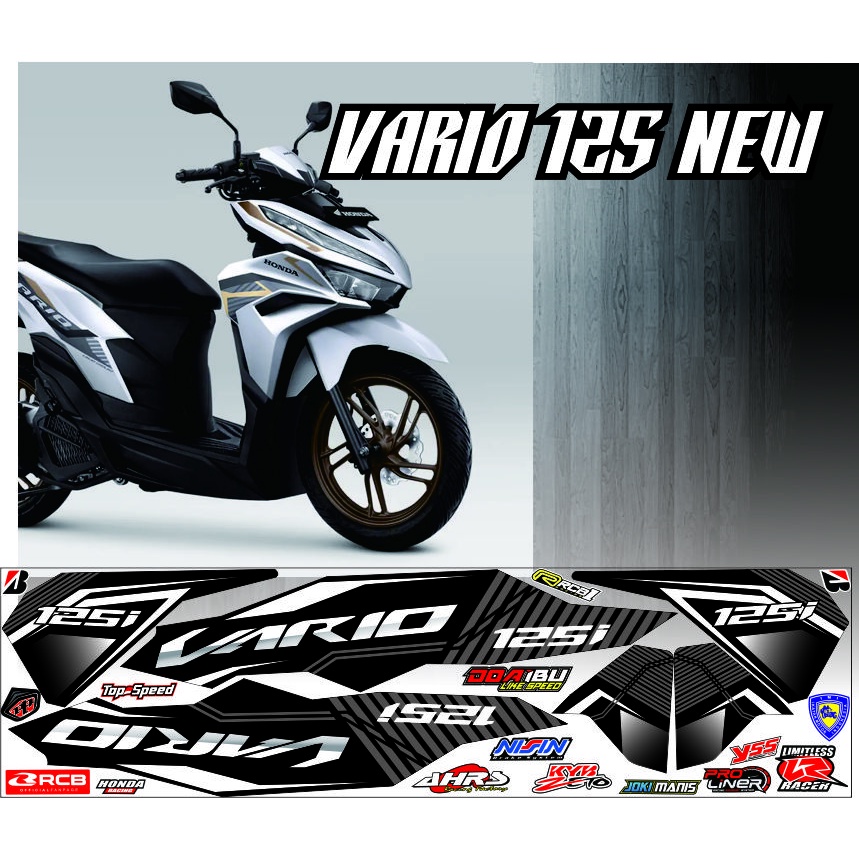 COD/ COD / STRIPING MOTOR HONDA NEW VARIO ISS NEW 125/  2022-2023 VARIASI STIKER MOTIF SIMPLE BUAT H