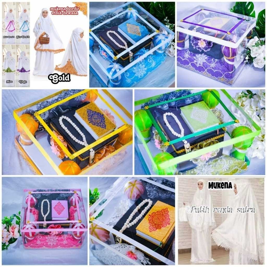mahar seserahan seperangkat alat sholat/ mukenah seserahan pernikahan/ paket mahar seperangkat alat 