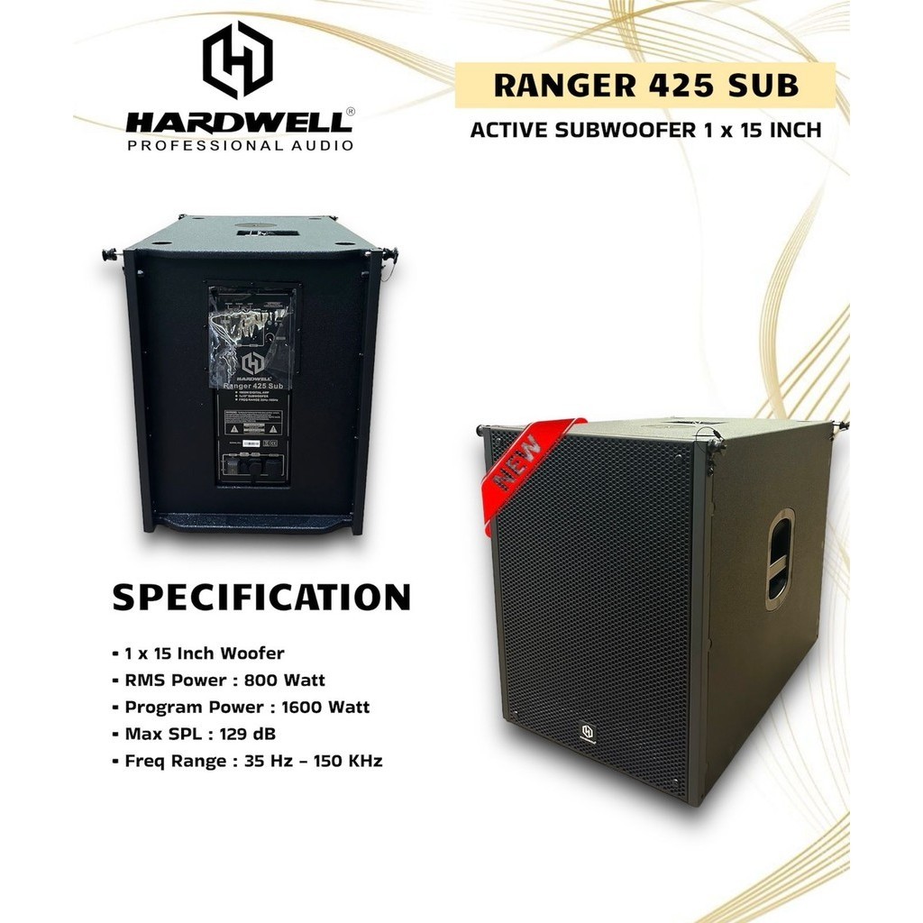 Hardwell RANGER 425 SUB Original Flying Subwoofer Aktif 15 inch