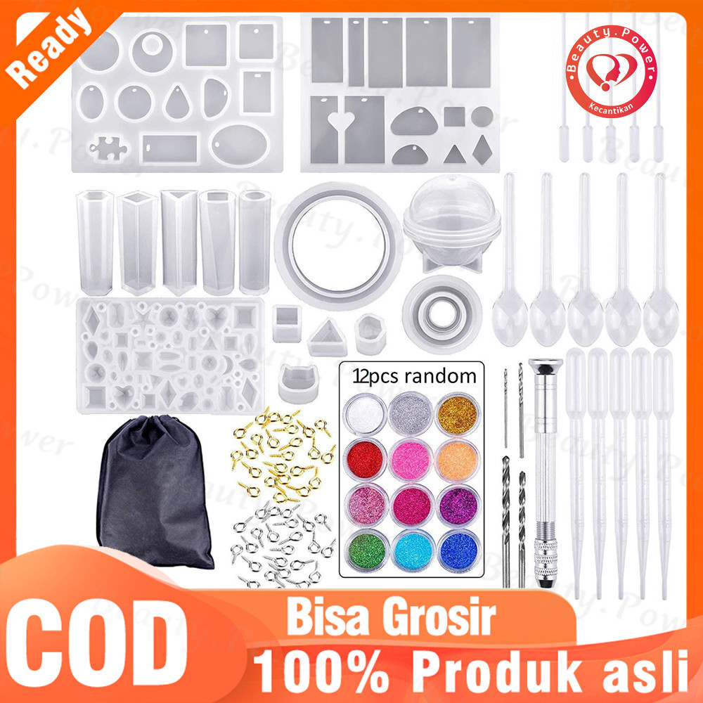 YP05TG 94 PCS/Set Buatan Tangan Lem Kristal Alat Cetak Resin Set Cetakan Perhiasan Cetakan Perhiasan