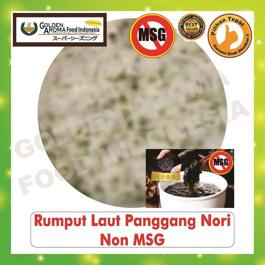 

Bubuk Tabur Rasa Rumput Laut Panggang Nori Non MSG 1Kg bumbu Roasted Seaweed 1 Kg Premium Powder