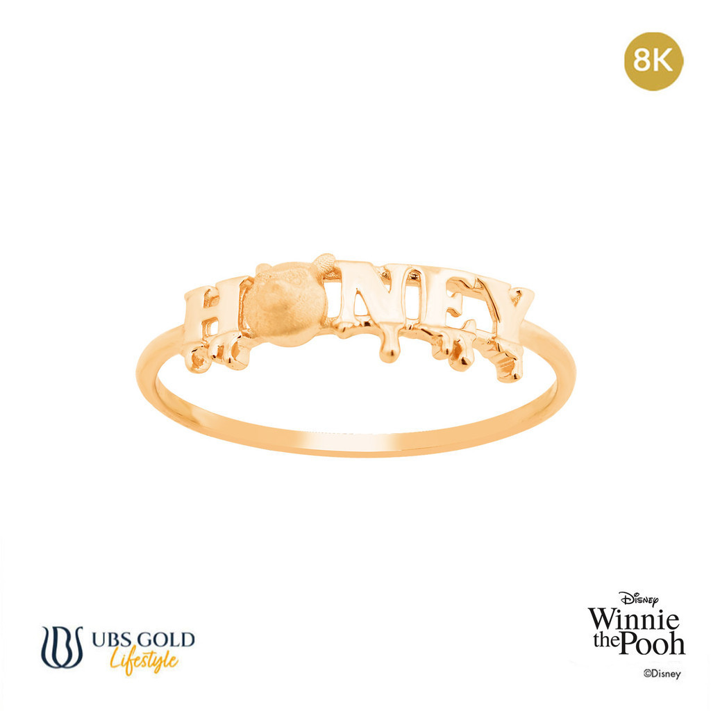 UBS Gold Cincin Emas Disney Winnie The Pooh - Ccy0122k - 8K