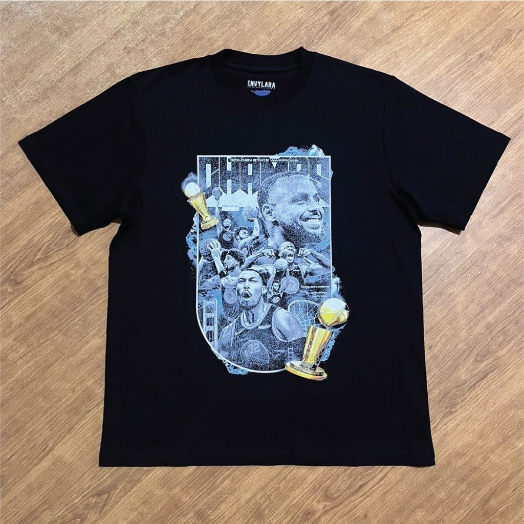 Golden State Warriors NBA Champs Tshirt Heavyweight Cotton Combed 16s Kaos Bootleg Vintage