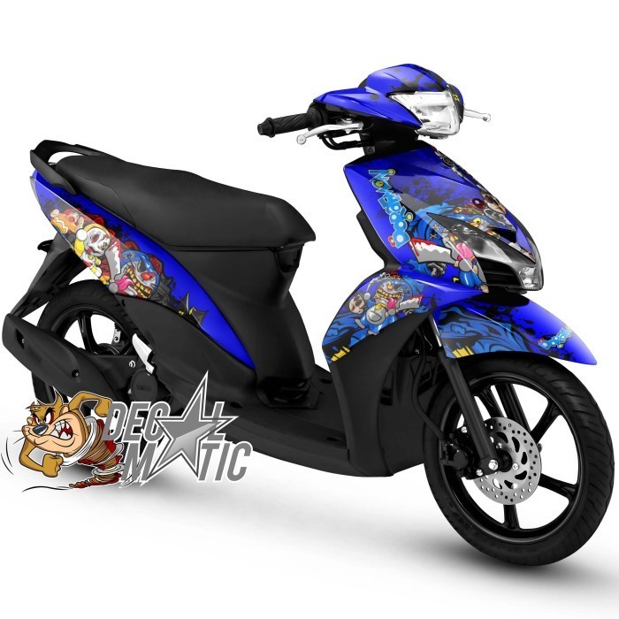 Decal Mio GT Full Body Variasi Stiker Full body Motor J Stcker Mio J/ Mio GT  Doraemon Zombie 2