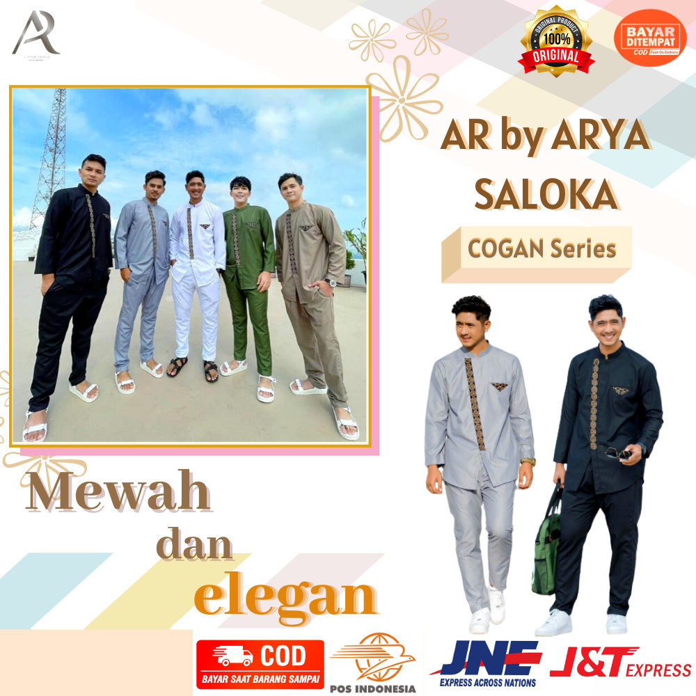 MURAH  Baju koko kurta dewasa Arrafi One Set KOKO PRIA AR By Arya Saloka Aldebaran Setelan Baju Pria