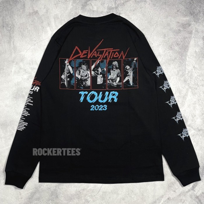 IRON VOLTAGE - DEVASTATION TOUR 2023 | LONGSLEEVE | OFFICIAL MERCH - Hitam, XL