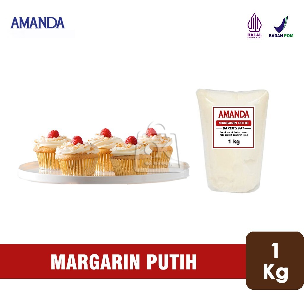 

Margarin Putih Amanda / Mentega Putih (Repack 1 Kg)