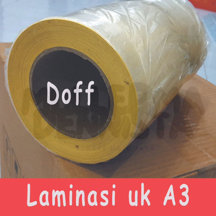 

Sticker Stiker Laminasi Laminating Dingin Glossy Doff Dof Roll Rol A3 - Doff