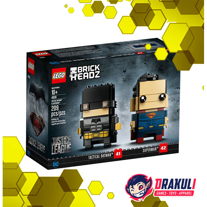Drakuli Hobbies Toys LEGO Brickheadz Tactical Batman & Superman 41610