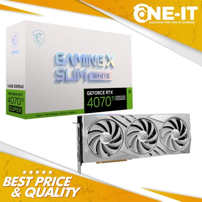 VGA MSI GeForce RTX 4070 Ti SUPER 16G GAMING X SLIM WHITE 16GB GDDR6X