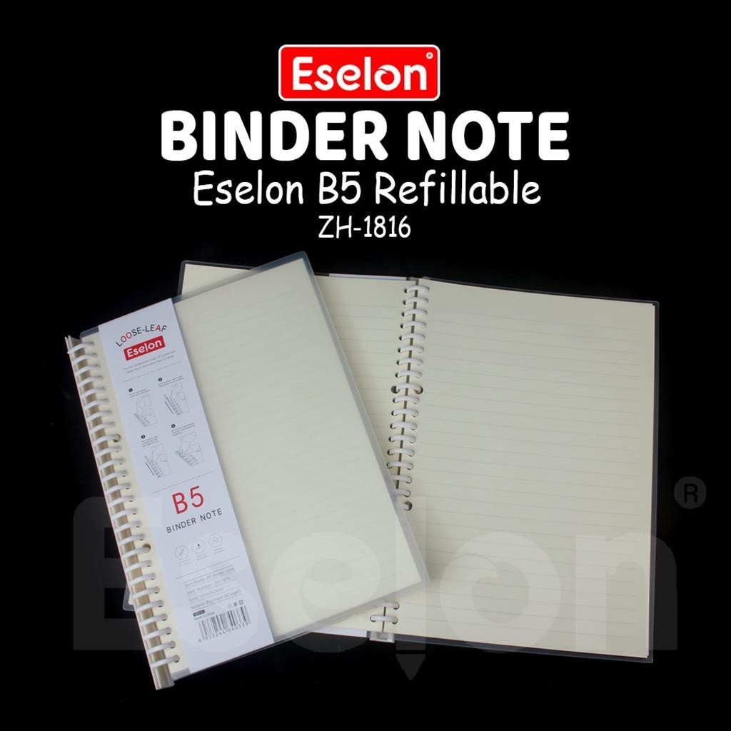 

[ES.JKT] Binder Note Spiral Ring ESELON / Binder Note A5(2516) & B5(1816) 80LBR RJ4