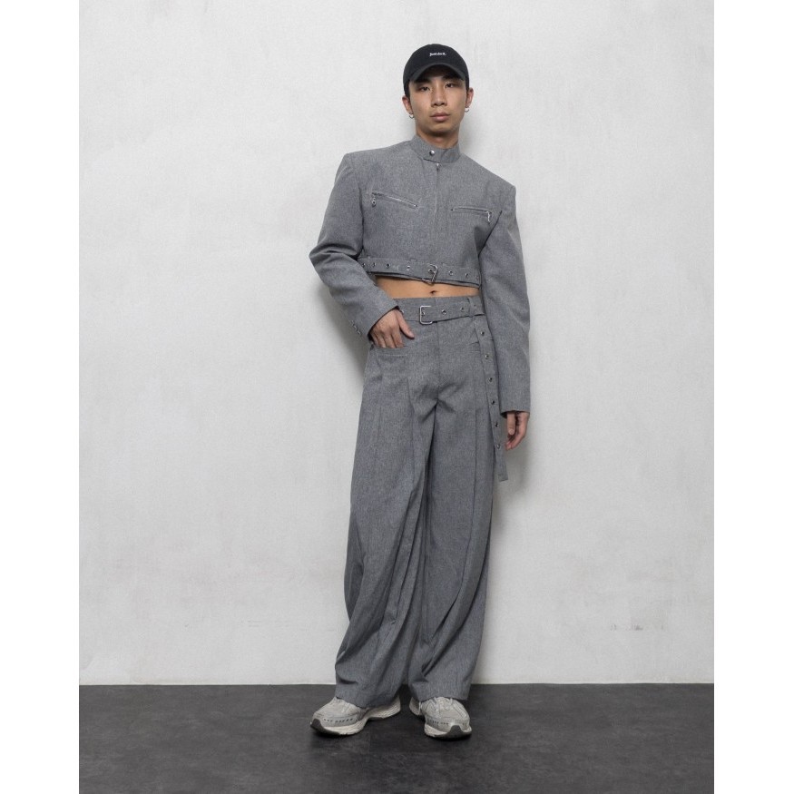 BLANC STUDIO - DOUBLE PLEATED TROUSERS - S