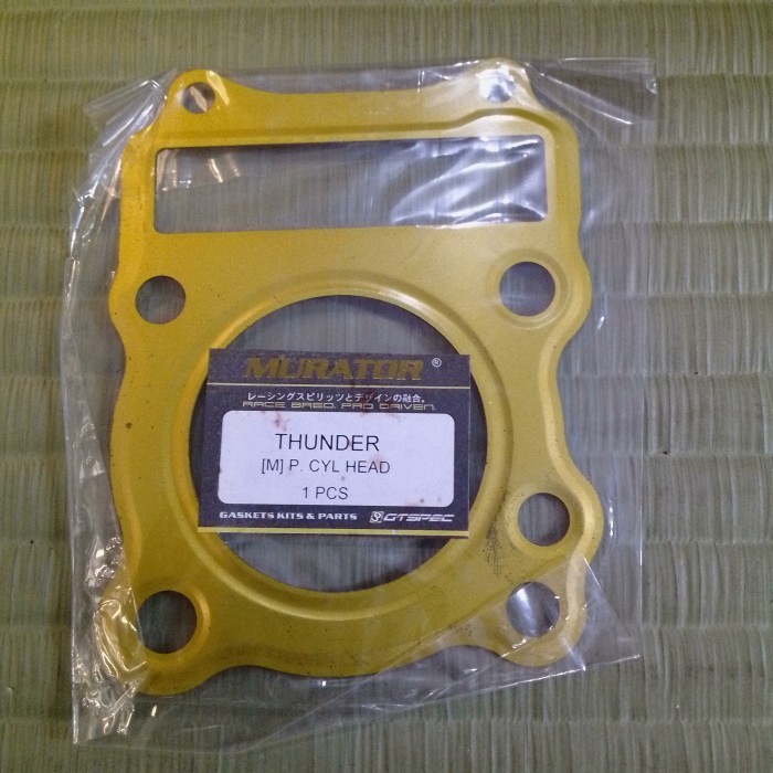 Paking gasket Head cylinder head bagian atas cylinder block head SUZUKI THUNDER 125