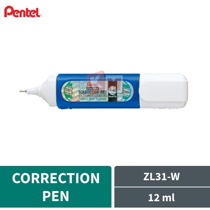 

Correction Pen / Tip Ex Cair Pentel ZL31-W 12 ml Fine Point ZL-31W