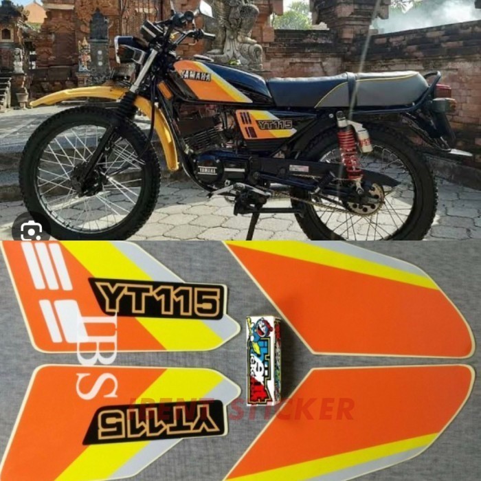 STIKER STIKER YT 115 1995 STRIPING LIS STANDAR ORI YAMAHA YT115 POLET
