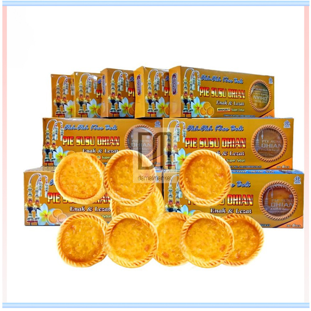 

Pie Susu Dhian Dian Premium Original Mix Coklat Keju 1 Box Isi 6 pcs Dus Oleh-Oleh Khas Asli Bali