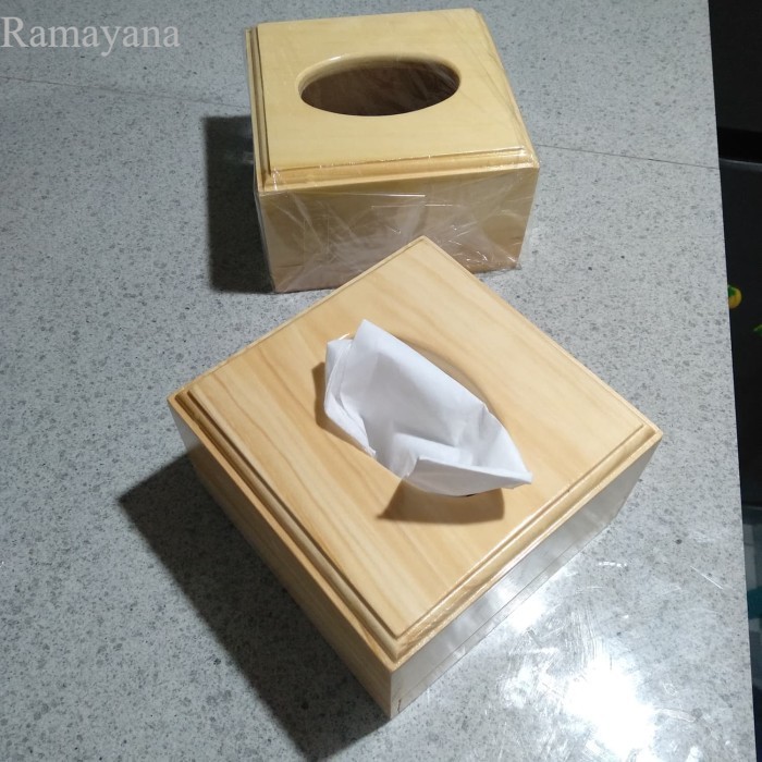 

Kotak Tisu Kayu / Tempat Tisu 14 x 14 x 8 / Box Tissue (hi grade) Murah