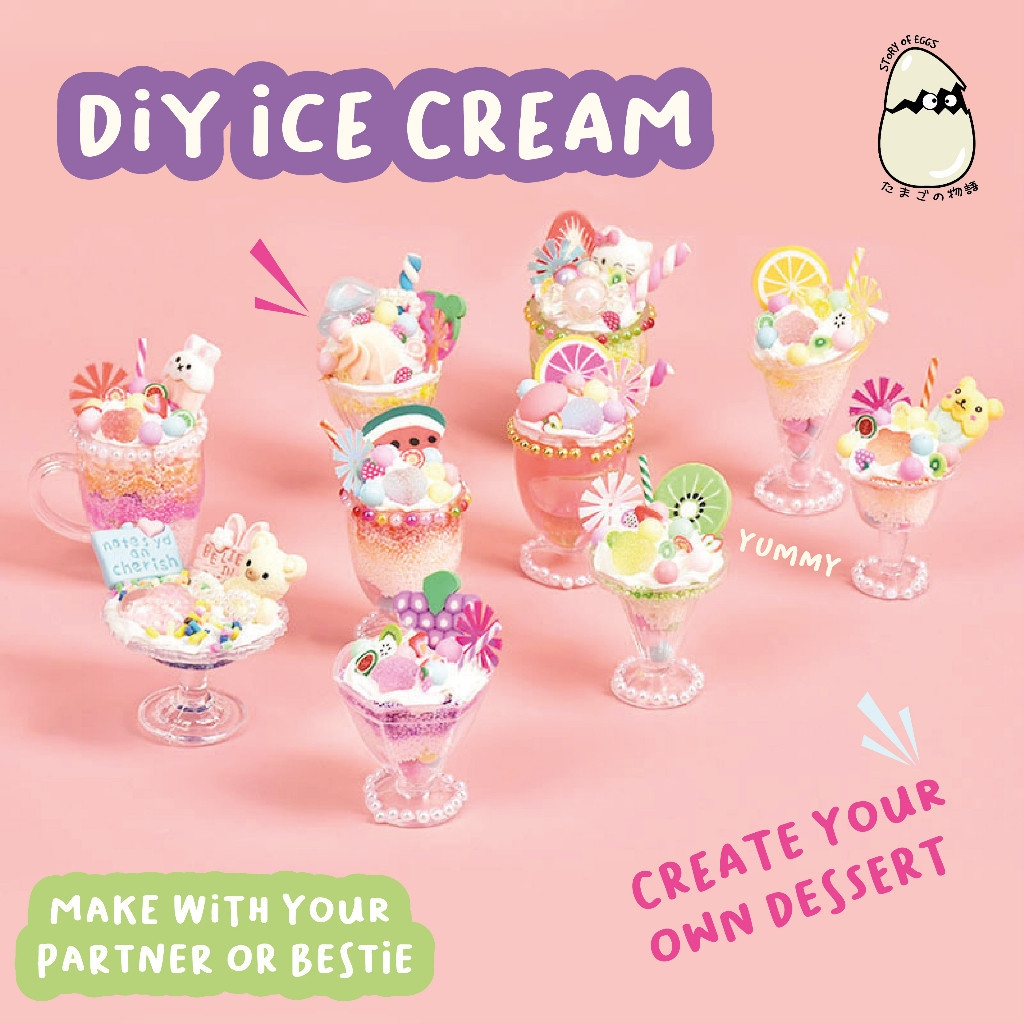 

DIY Ice Cream l DIY Cream Glue l 50 ml Cream Clay Lem Krim Simulation Cream untuk Deco l DIY DECO Cream Glue premium tidak keras| fake cream | decoden cream menghias case / top loader lDIY Ice Cream l Sprinkle l Stars l Beads l LEM DIY