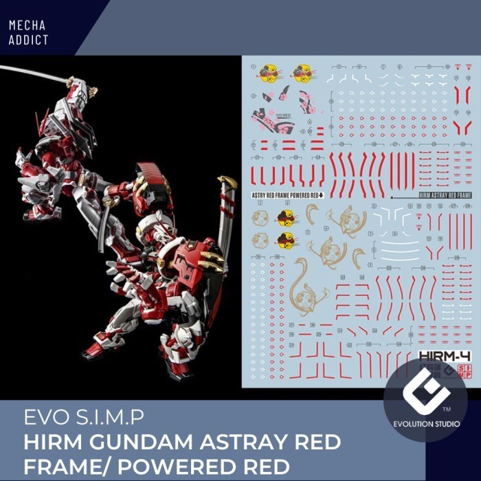 Water Slide Decal MG HIRM Astray GUNDAM EW by EVO SIMP - Fluorescent