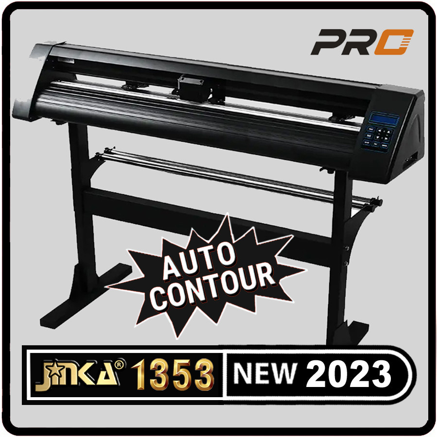 Mesin Cutting Sticker Jinka NEW Auto Contour Cut - PE PRO 1353 Hitam - Printer Cuting Pemotong Stike