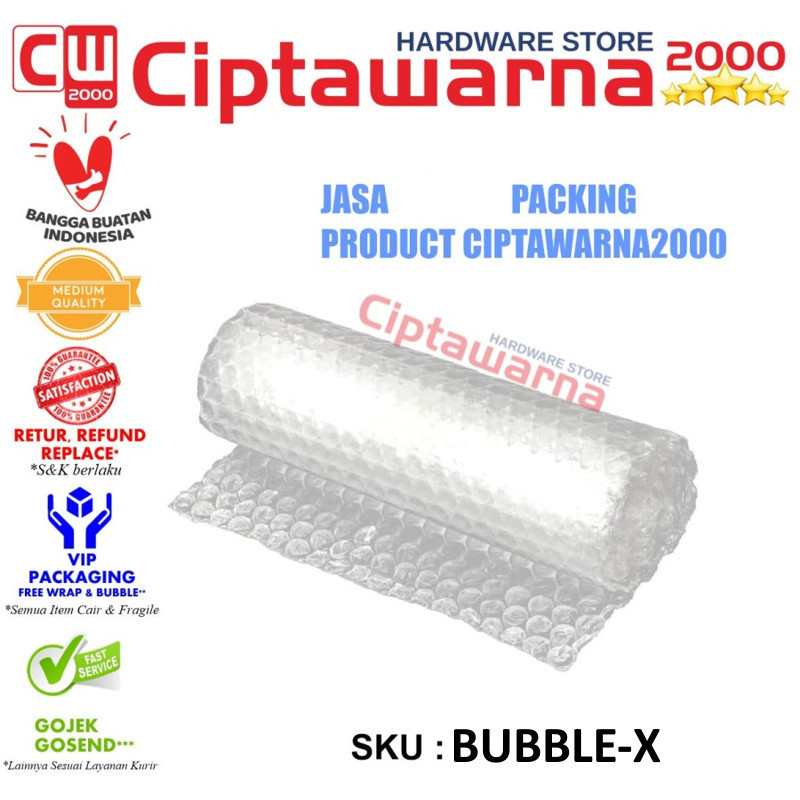 

Tambahan Ekstra Packing Produk Barang Home Teknik extra bubble wrap