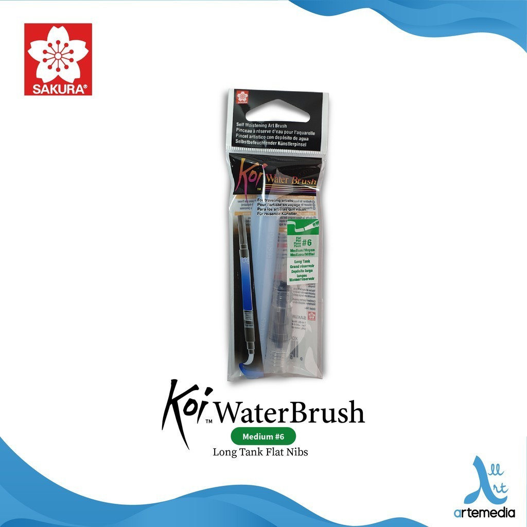 

Water Brush Sakura Koi Flat Nib Kuas Lukis