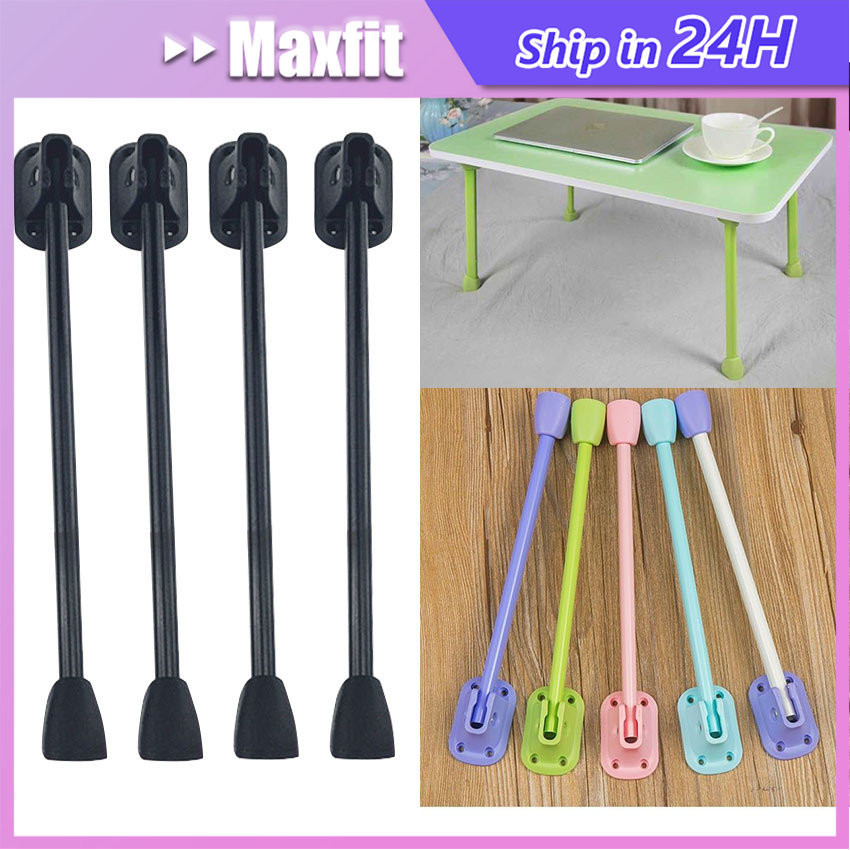 4Pcs Kaki Meja Lipat Belajar Anak Stainless Steel Serbaguna Portable Kaki Meja Lipat Laptop