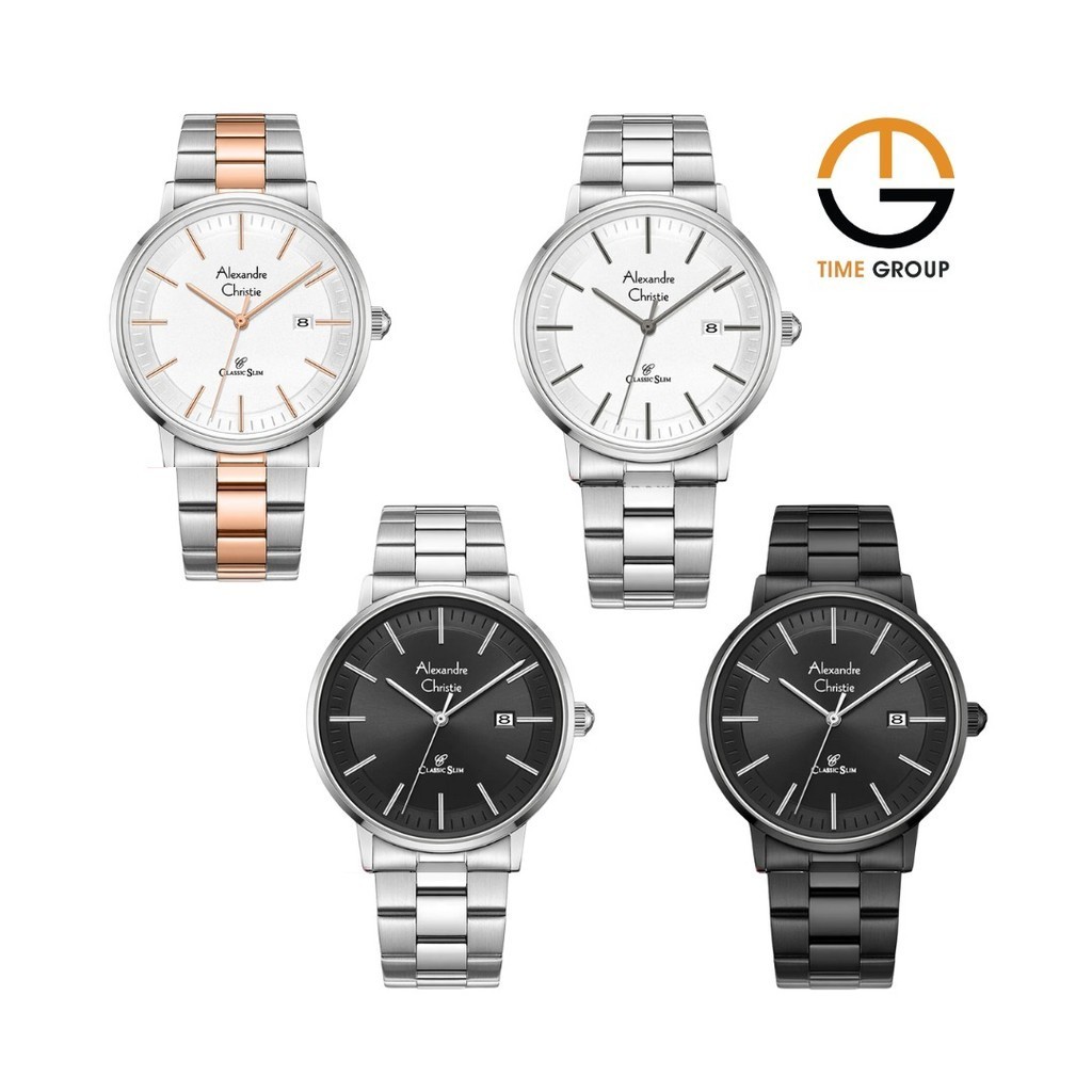 JAM TANGAN PRIA ALEXANDRE CHRISTIE AC 8694 AC8694 MD STAINLESS ORIGINAL RESMI