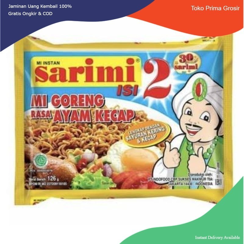 

1 Dus Mie Goreng Sarimi 2 Ayam Kecap isi 24 Bungkus