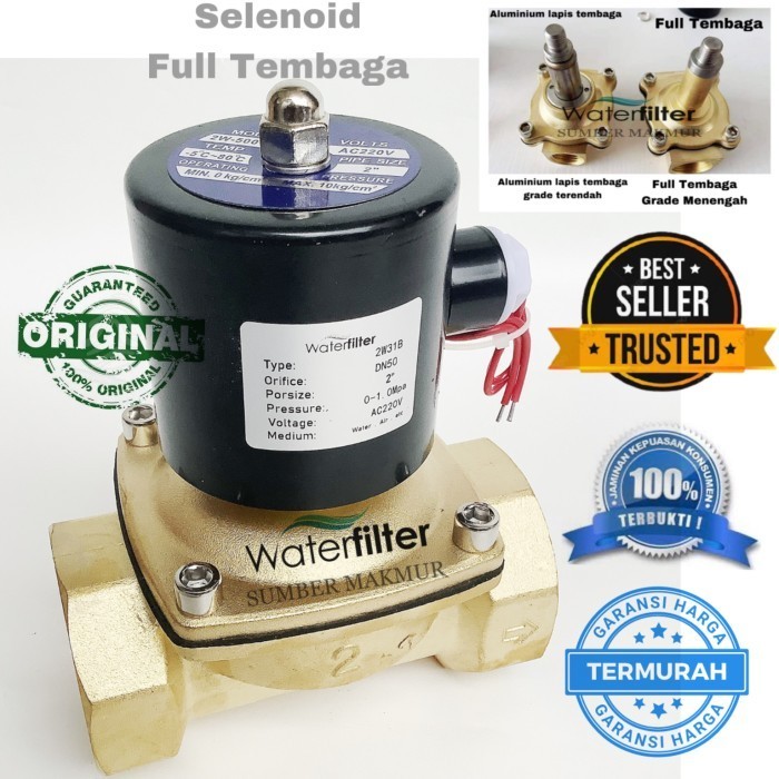 Selenoid Valve 2 Inch Full Tembaga