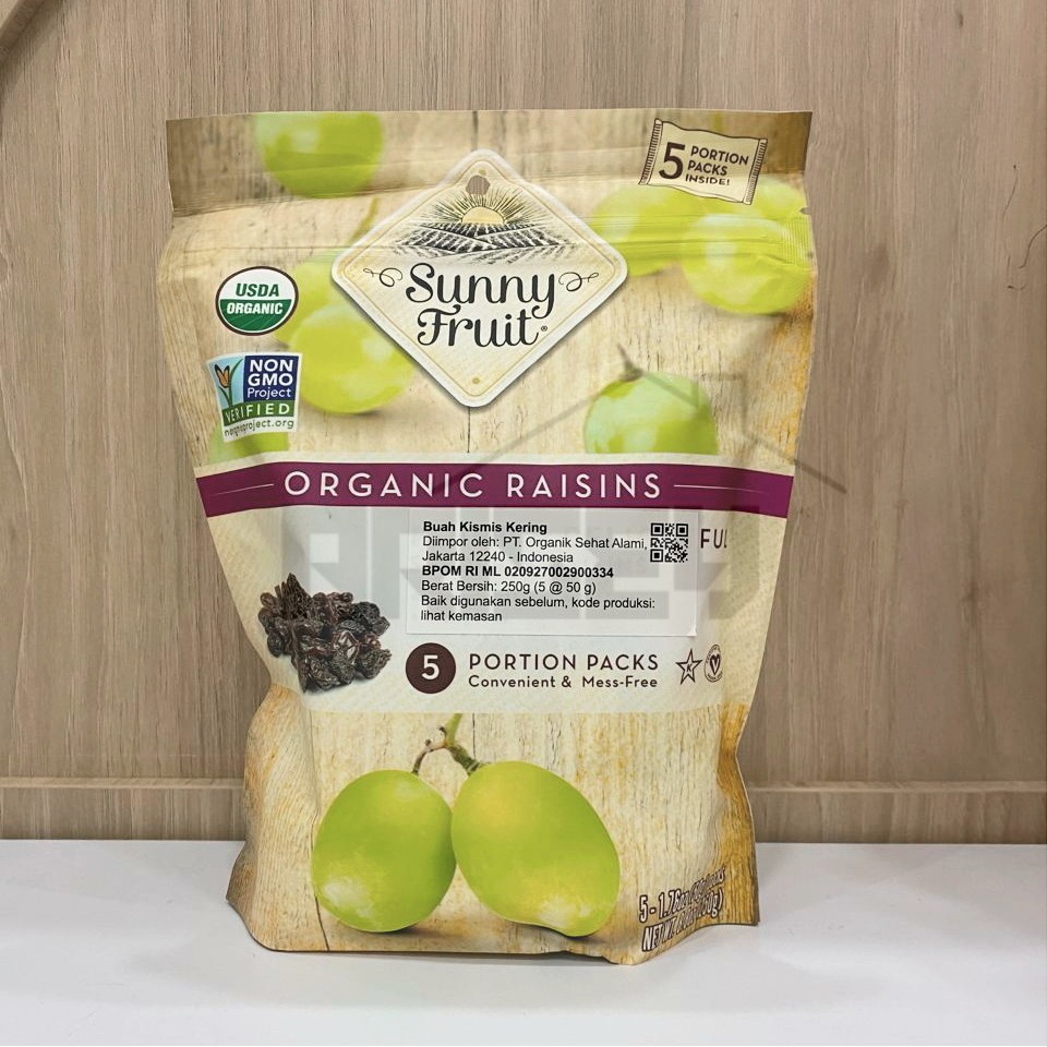 

Sunny Fruit Organic Raisins Buah Organik Kering