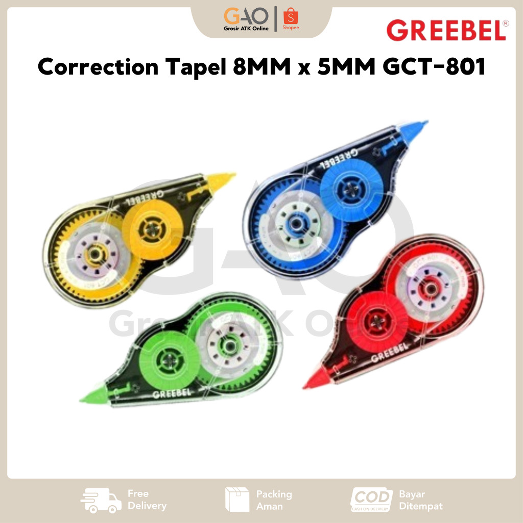 

Correction Tape Greebel 8MM x 5MM GCT-801