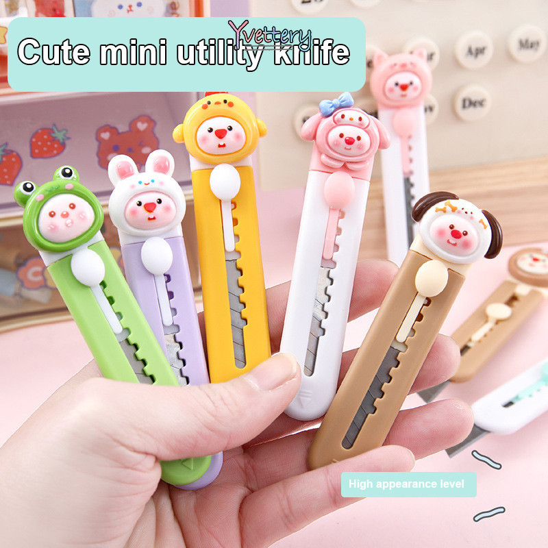 

COD❤️ Loopy Sanrio Mini Cutter Karakter Lucu Bentuk Kartun Lucu/Pisau Kecil Kartun Kuromi Melody Alat Tulis Kreatif-yy