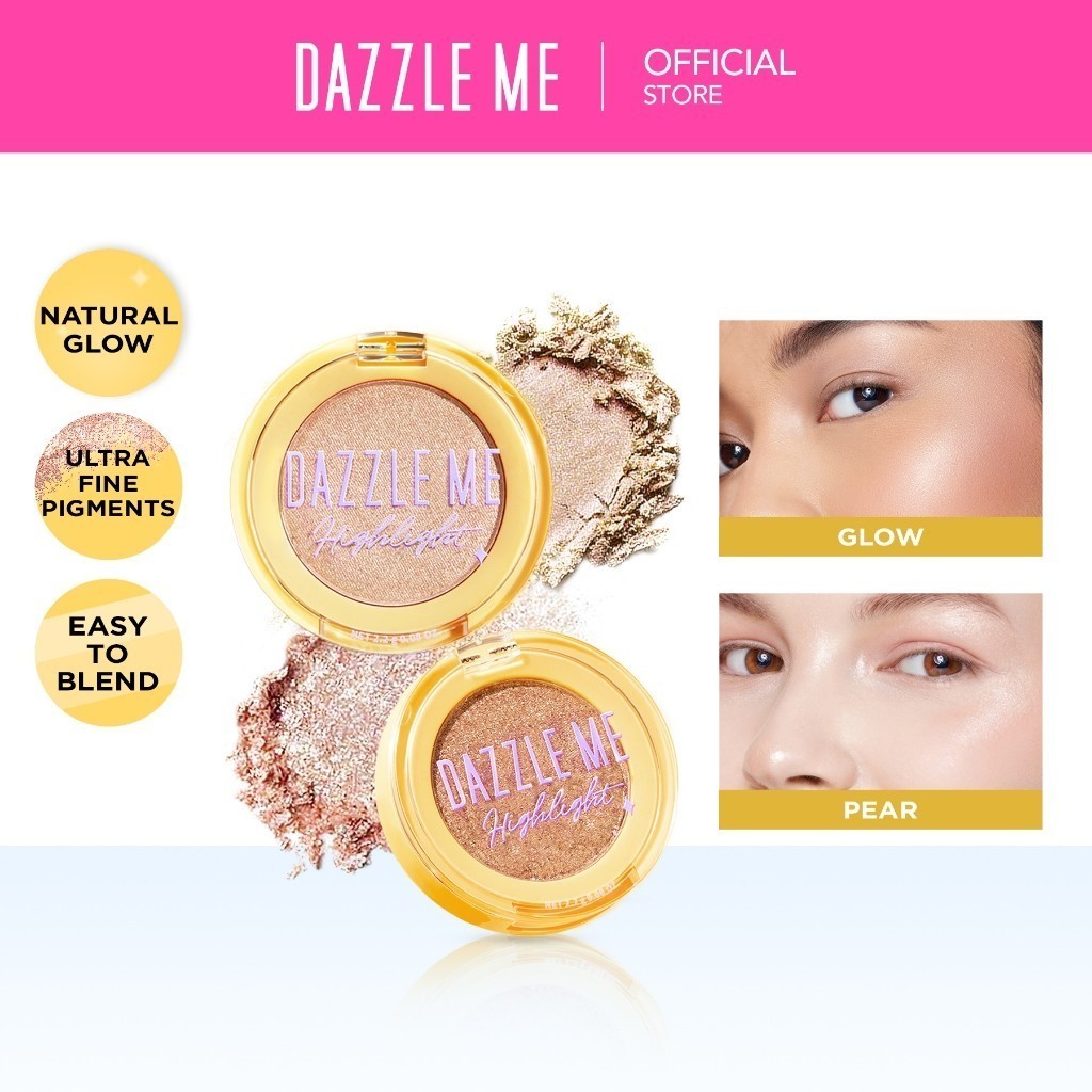 DAZZLE ME Galaxy Shines Highlight | Silky Smooth High Glow Highlighter 2.2gr | DAZZLE ME Original  H