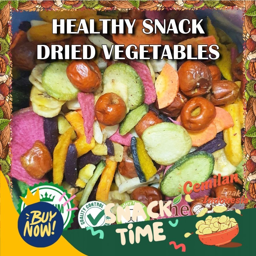 

PROMO SPESIAL 250gr Crispy Mixed Dried Vegetables / Keripik Sayuran Campur [Snack Sehat Diet]