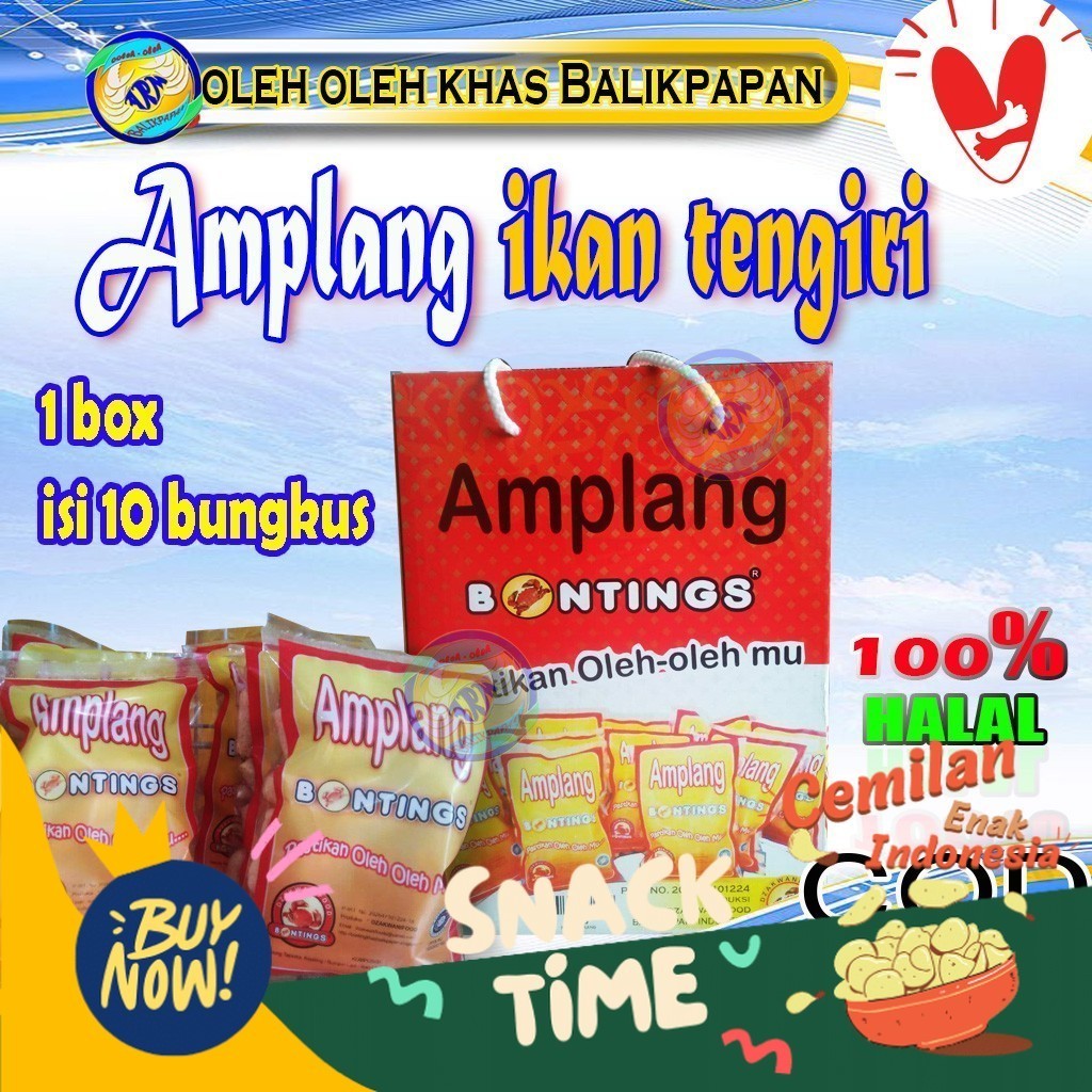 

PROMO SPESIAL BONTINGS snack Amplang Ikan Tenggiri Oleh-oleh Khas BALIKPAPAN Kalimantan timur