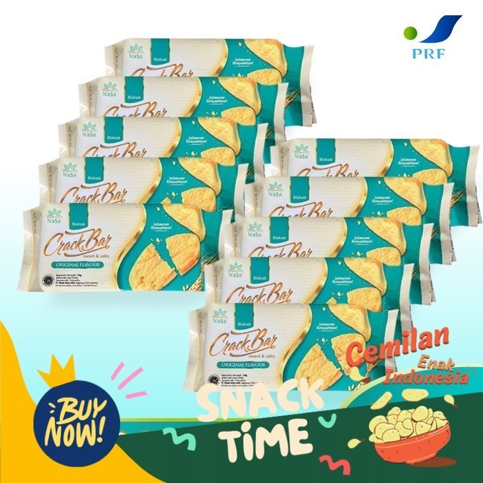 

Special Diskon Paket 10pcs Crack Bar Sweet & Salty - Original Biskuit - Snack Sehat - Cemilan Sehat - PRF