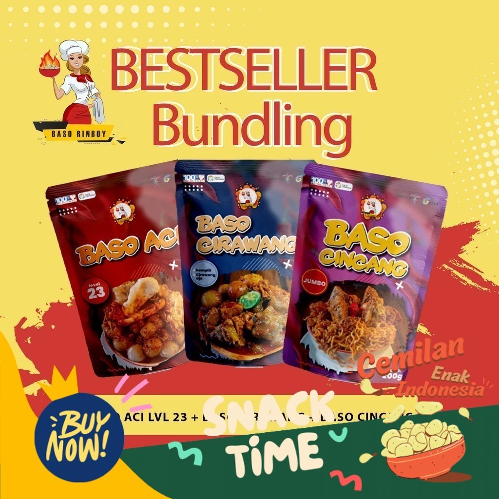 

Special Diskon Baso Aci Best Seller Paket Bundling 3 Pcs