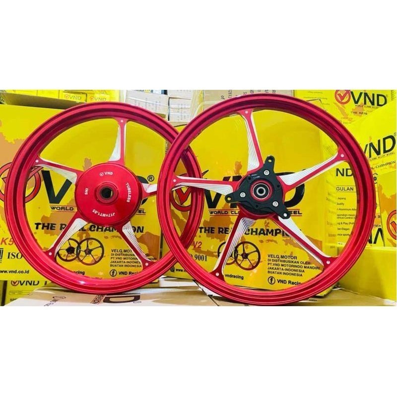 AK55 - Velg Racing Ak 55 Sepeda Motor Beat Scoopy Genio Vario 125 150 Ring 14 Lebar 160 / 185