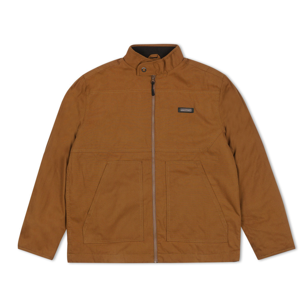 MGEE Jacket Harrington Tebal Jaket Pria Coklat COSTA C001 Brown