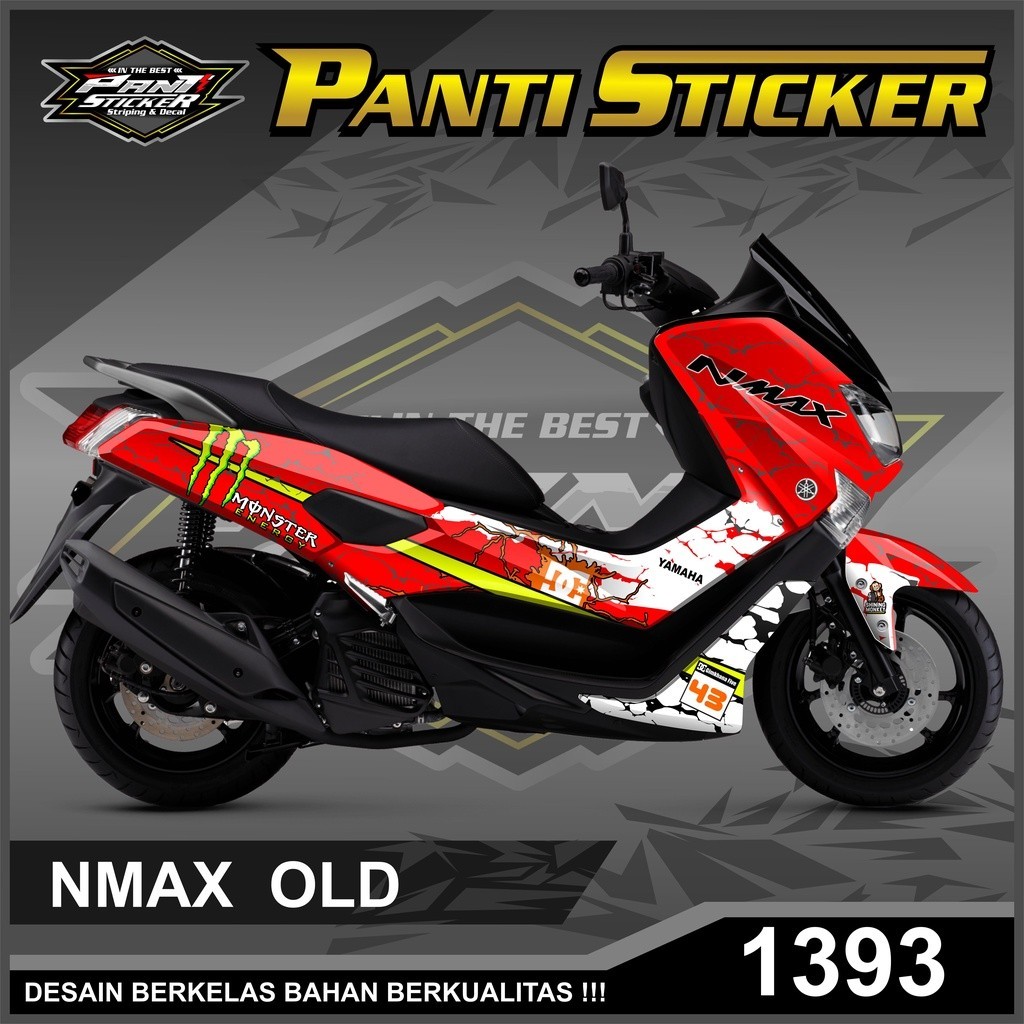 Decal Nmax Old Lama Ful Body - Dekal Sticker Nmax Old Desain monster
