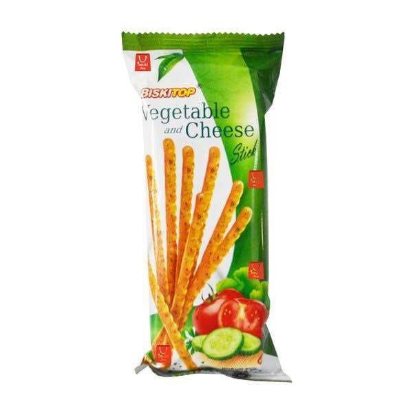 

Biskitop Vegetable and Cheese Stick 50gr Ecer Termurah