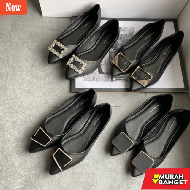 Sepatu untuk lebaran- Nanda Millano - Flatshoes Wanita Elegan| Pansus Kerja Kekinian| Flat Shoes Kul