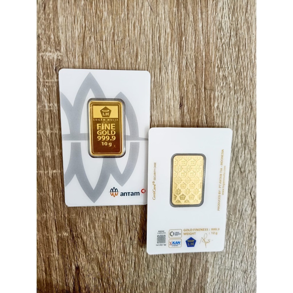 LOGAM MULIA ANTAM CERTI 2021 10 GR GRAM 999,9
