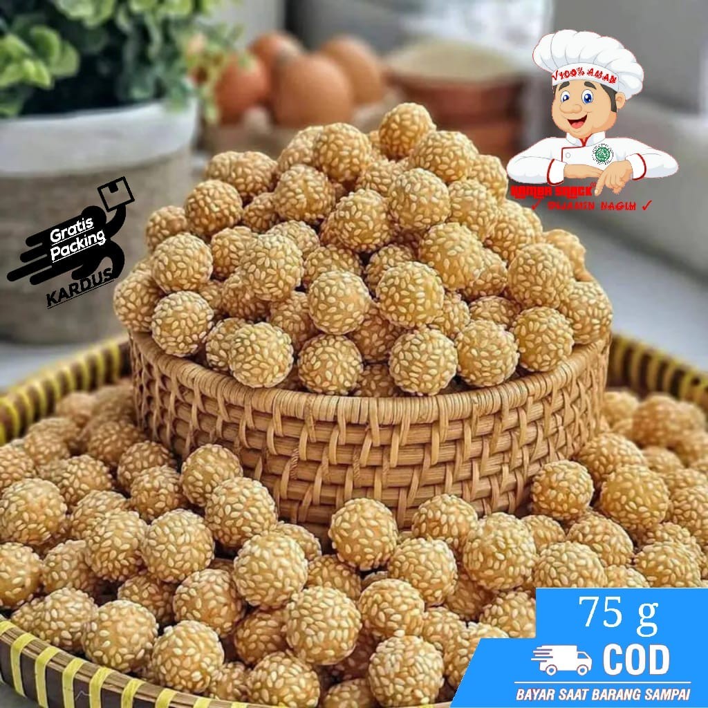 

{BiSA_COD} CIPU WIJEN KUNING 75g / ONDE MINI COKLAT | SNACK MURAH - RASA DIJAMIN NAGIH | JAJANAN GURIH