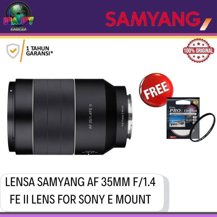 LENSA SAMYANG AF 35MM F1. FE II / SAMYANG AF 35MM F1.4 FE II