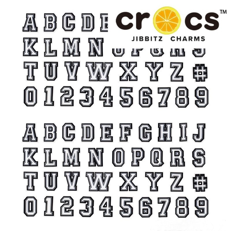 Crocs Jibbitz AHT-002  z Pin Bentuk Huruf Angka Pins Charm z Untuk Hiasan Sandal Sendal  Gesper Peso