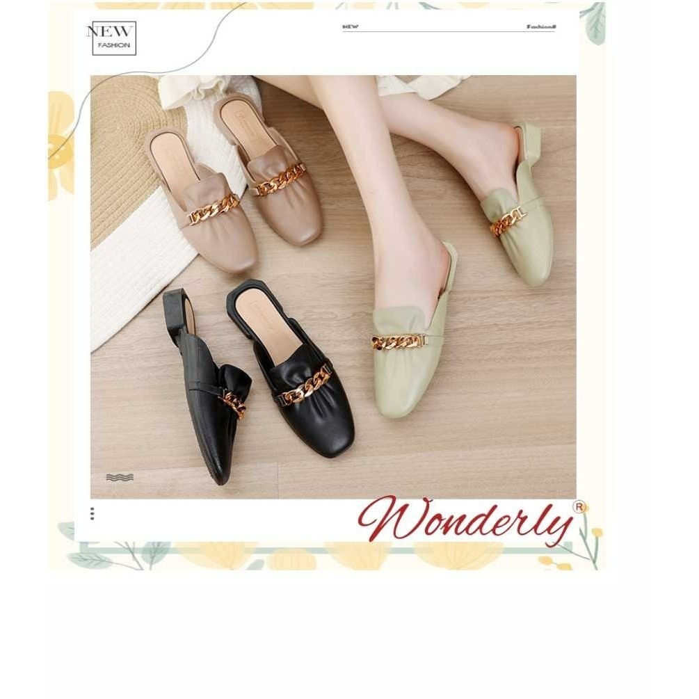 1301-2 [WONDERLY] Sepatu Wanita Wonderly / Sepatu Sandal Wanita Jelly / Sandal Mules Karet / Sendal 