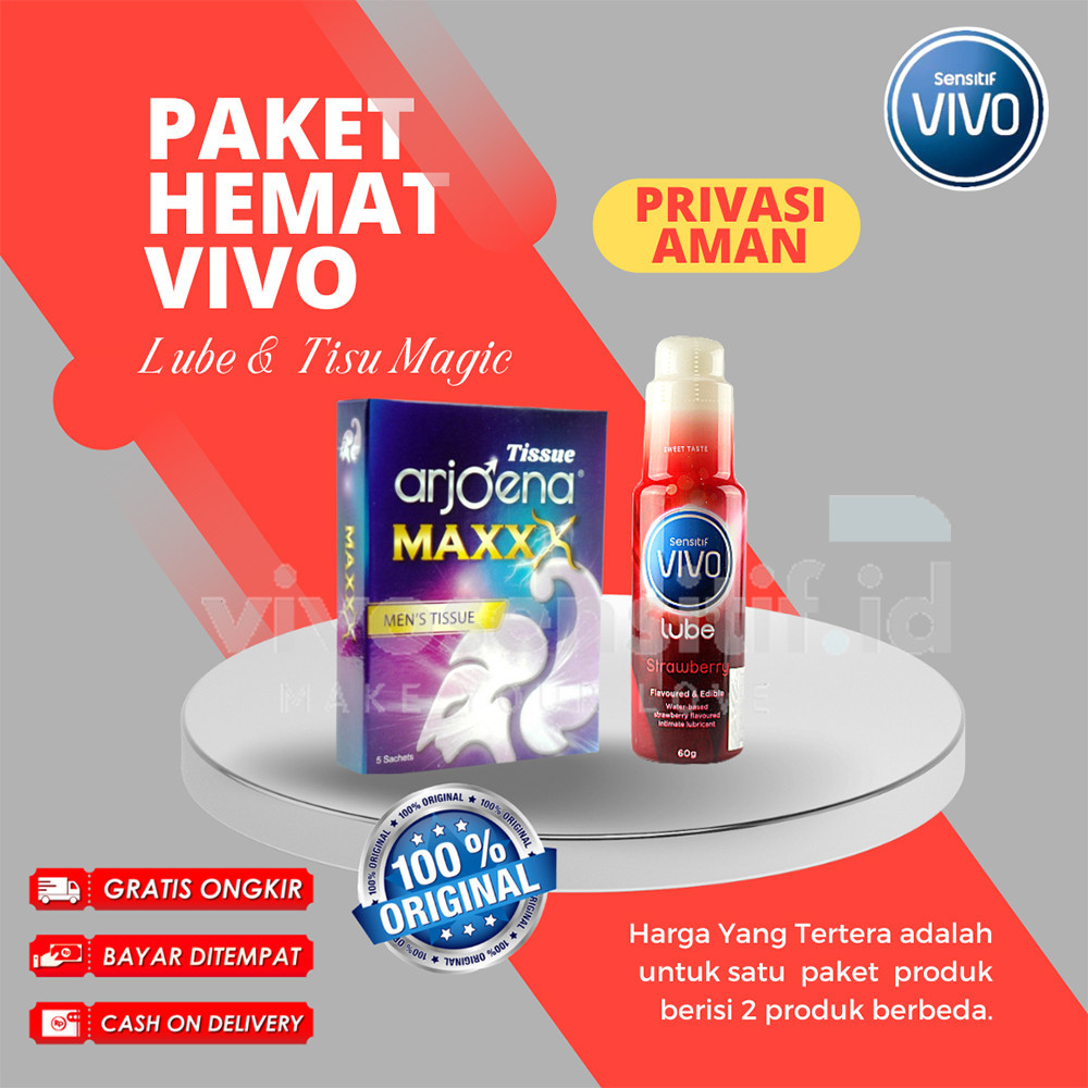 Paket Lube Tissue Arjoena Maxxx isi 5 Lubricant Original