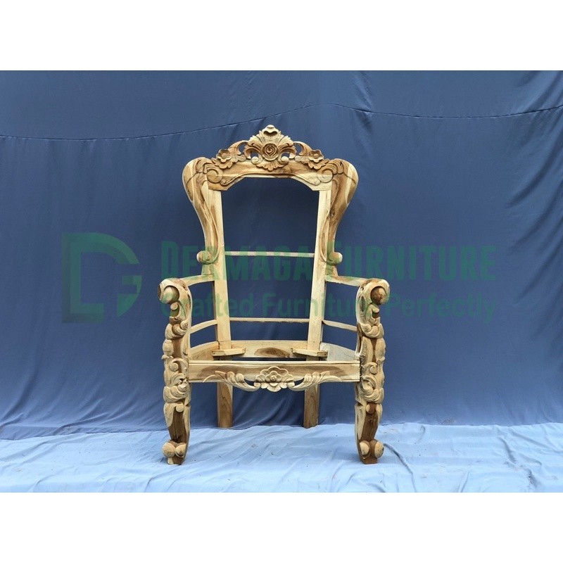 KURSI TAMU SYAHRINI SAHRINI C JATI KURSI PELAMINAN DEKORASI PERNIKAHAN TERMURAH NADELLAAN FURNITURE 